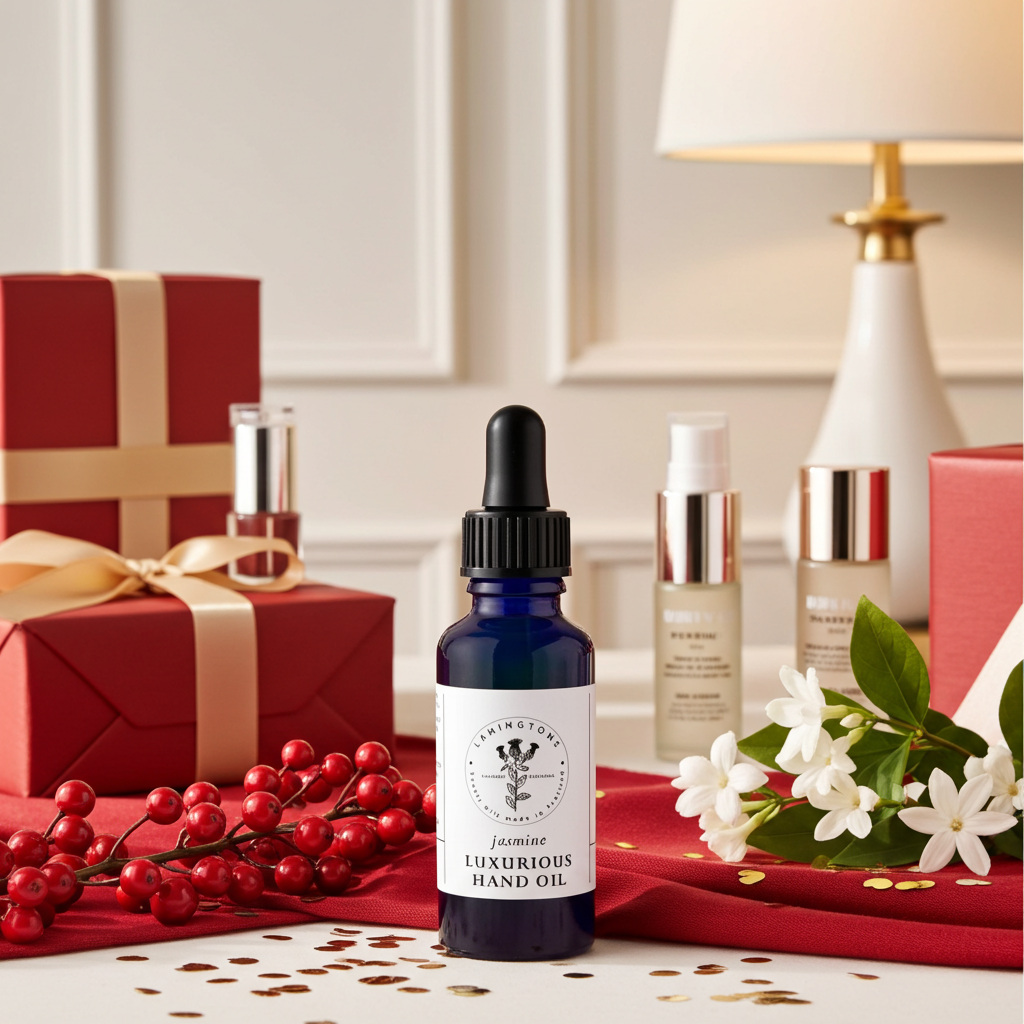 Jasmine, Avocado & Evening primrose hand oil.