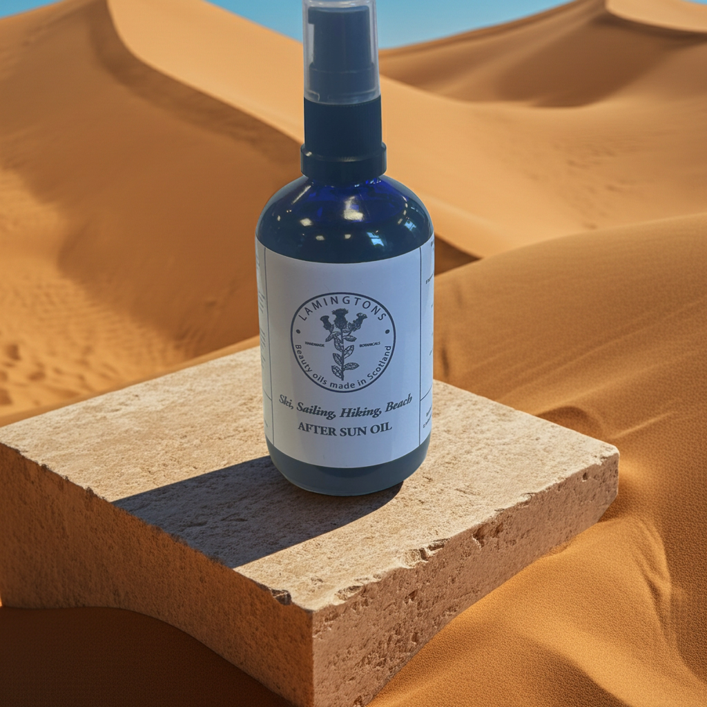After sun oil.         Ski,Sailing,Hiking,Beach.     100ml