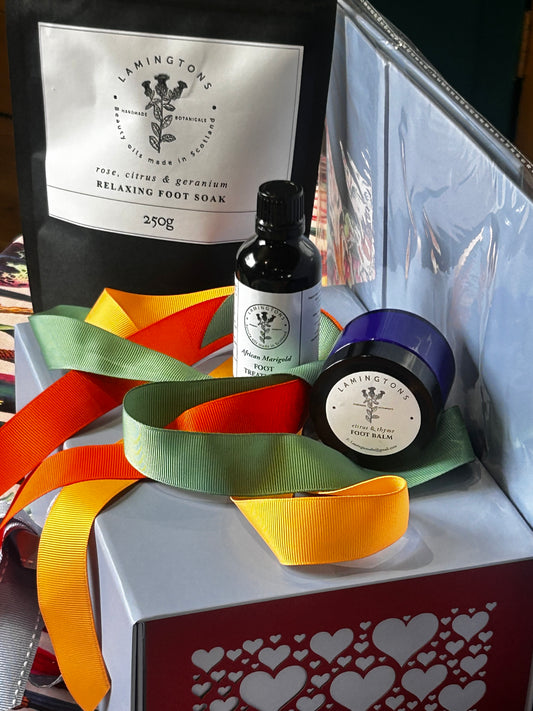 Lamington rituals foot treatment gift boxes give your feet a treat.